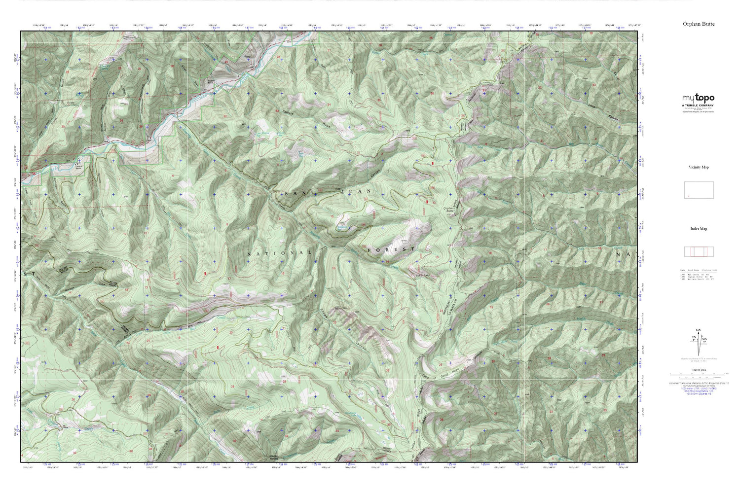 Orphan Butte MyTopo Explorer Series Map Image