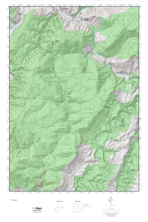 Otter Creek MyTopo Explorer Series Map Image