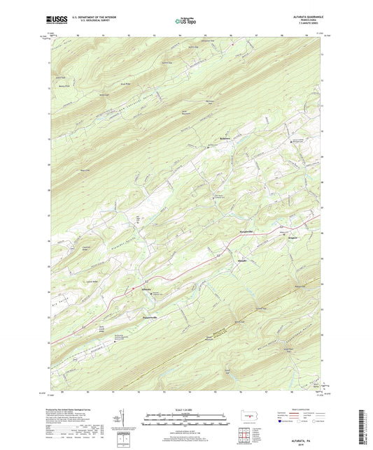 Alfarata Pennsylvania US Topo Map Image