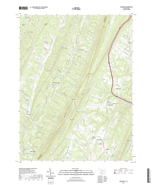 Amaranth Pennsylvania US Topo Map Image