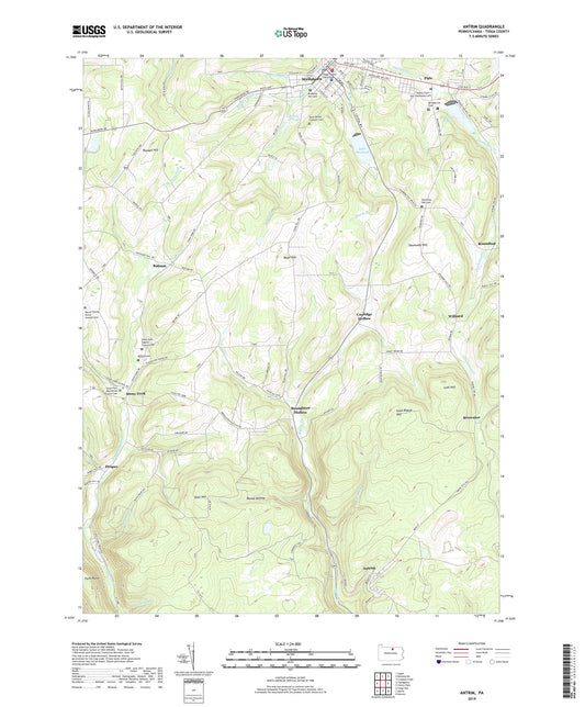 Antrim Pennsylvania US Topo Map Image