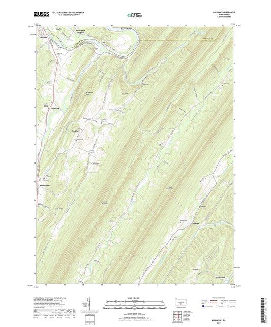 Aughwick Pennsylvania US Topo Map Image