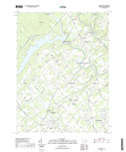 Bedminster Pennsylvania US Topo Map Image