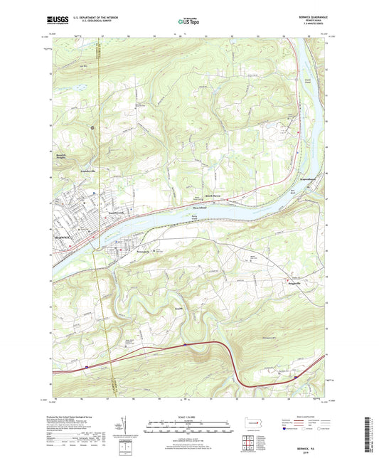 Berwick Pennsylvania US Topo Map Image