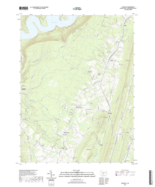 Cassville Pennsylvania US Topo Map Image