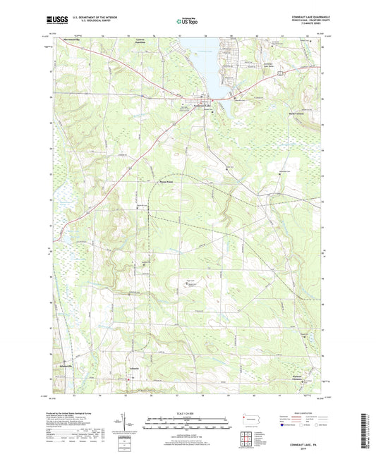 Conneaut Lake Pennsylvania US Topo Map Image