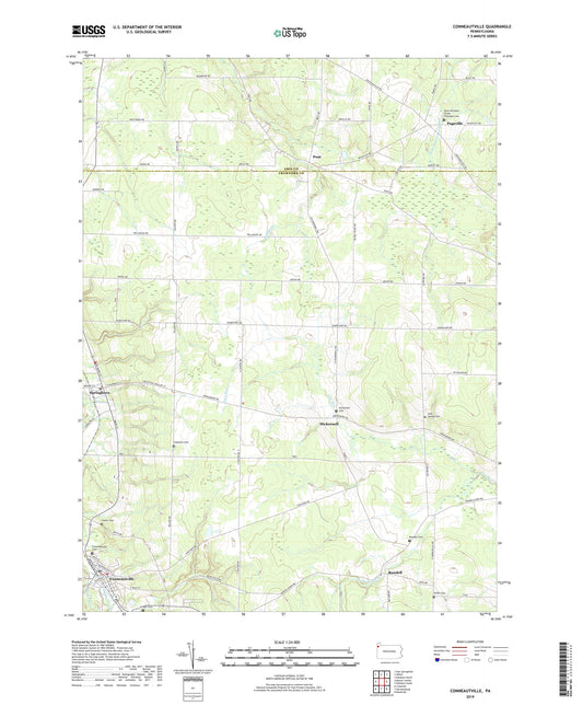Conneautville Pennsylvania US Topo Map Image
