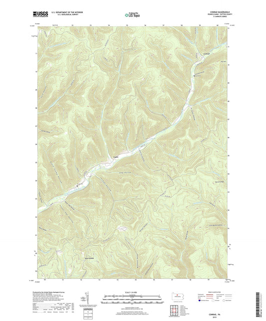 Conrad Pennsylvania US Topo Map Image