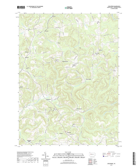 Coolspring Pennsylvania US Topo Map Image