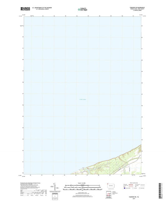 Fairview SW Pennsylvania US Topo Map Image