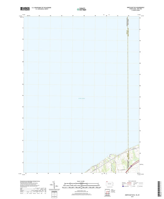 North East OE N Pennsylvania US Topo Map Image