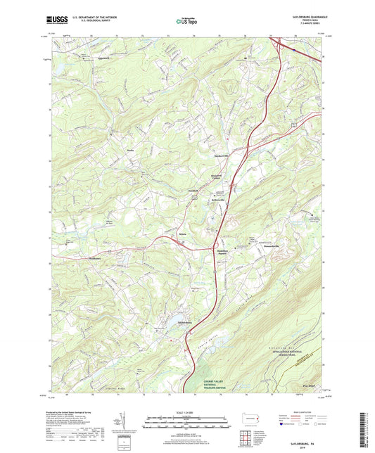 Saylorsburg Pennsylvania US Topo Map Image