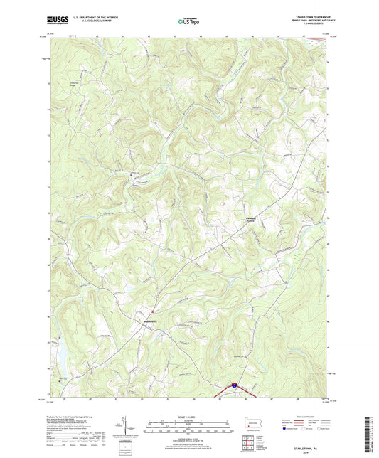 Stahlstown Pennsylvania US Topo Map Image