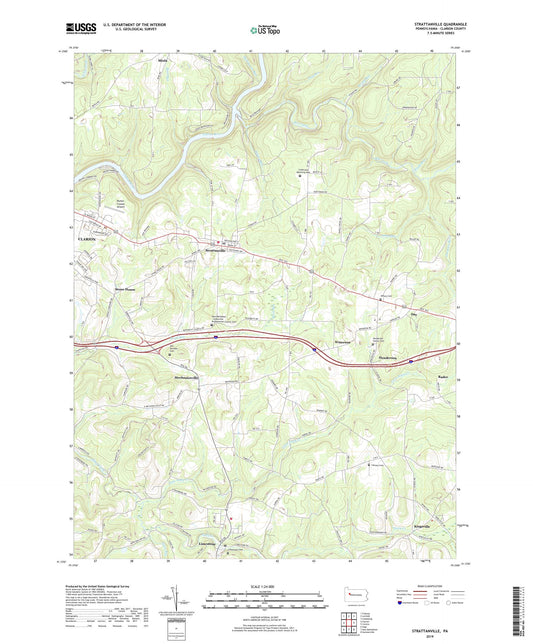 Strattanville Pennsylvania US Topo Map Image