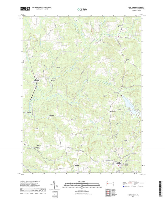 West Sunbury Pennsylvania US Topo Map Image