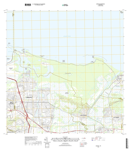 Carolina Puerto Rico US Topo Map Image