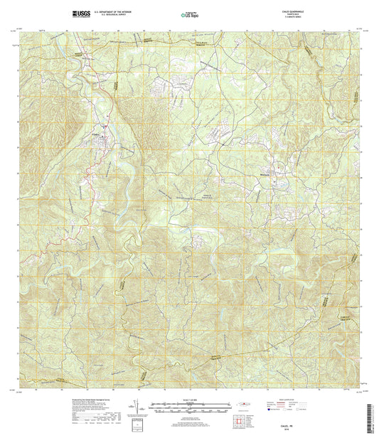 Ciales Puerto Rico US Topo Map Image