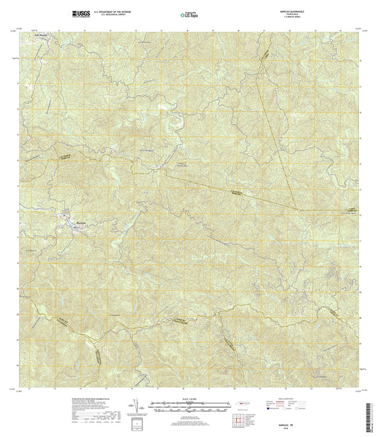 Maricao Puerto Rico US Topo Map Image