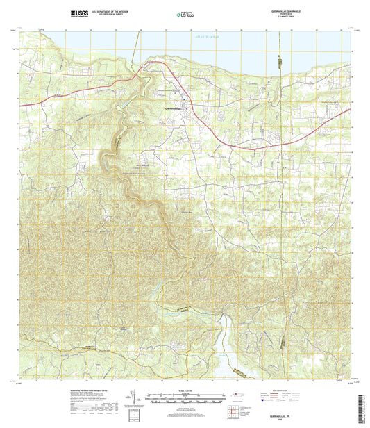 Quebradillas Puerto Rico US Topo Map Image