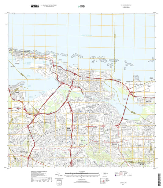 San Juan Puerto Rico US Topo Map Image