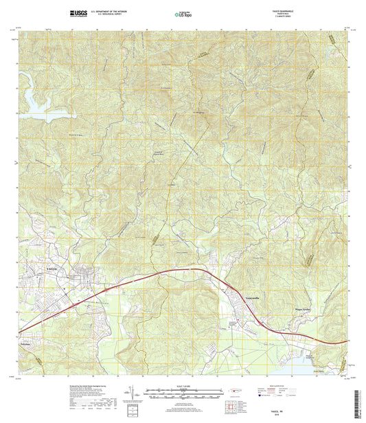 Yauco Puerto Rico US Topo Map Image