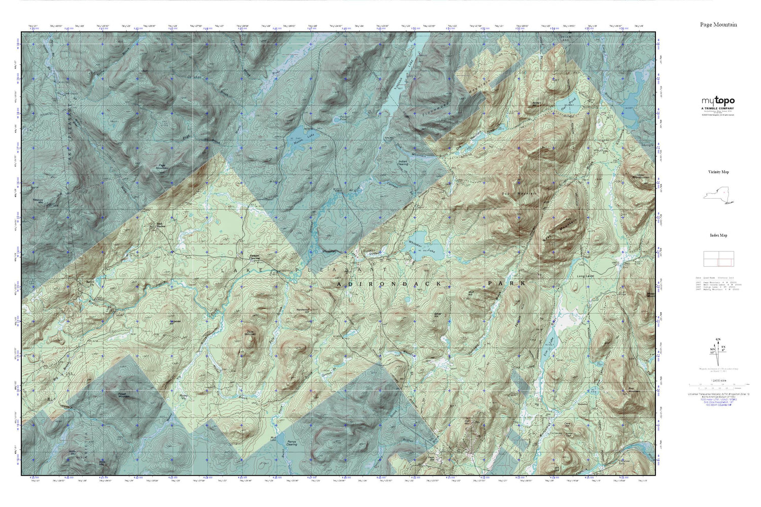 Page Mountain MyTopo Explorer Series Map Image