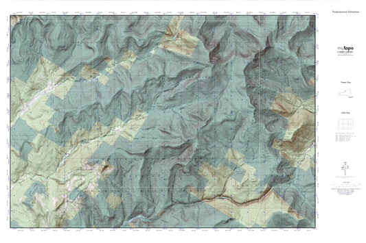 Peekamoose Mountain MyTopo Explorer Series Map Image