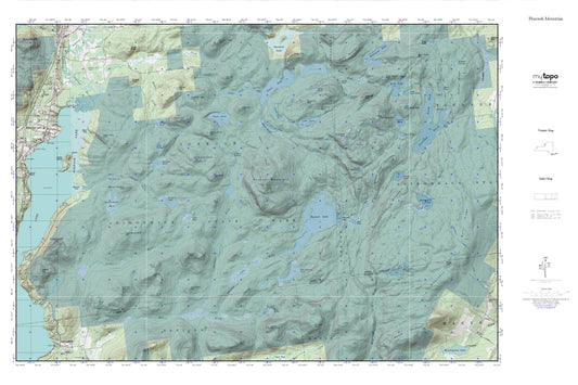 Pharaoh Mountain MyTopo Explorer Series Map Image