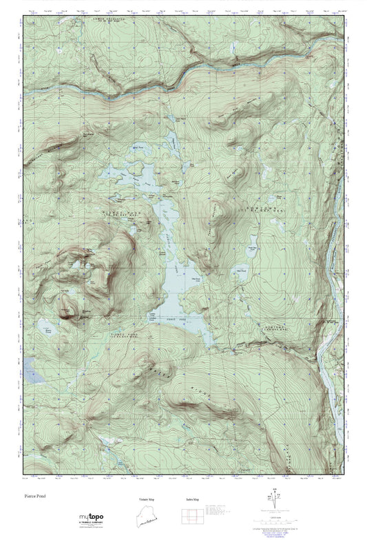 Pierce Pond MyTopo Explorer Series Map Image