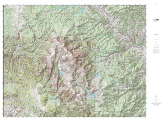 Pikes Peak MyTopo Explorer Series Map Image