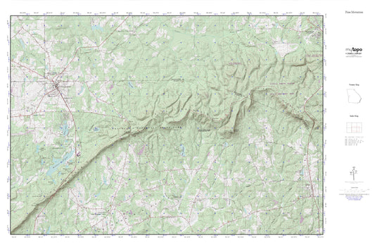 Pine Mountain MyTopo Explorer Series Map Image
