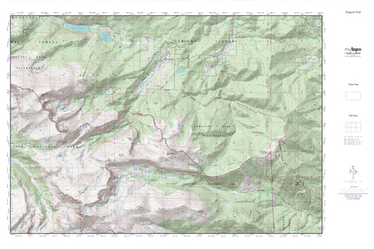 Pingree Park MyTopo Explorer Series Map Image