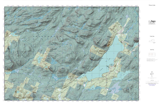 Piseco Lake MyTopo Explorer Series Map Image