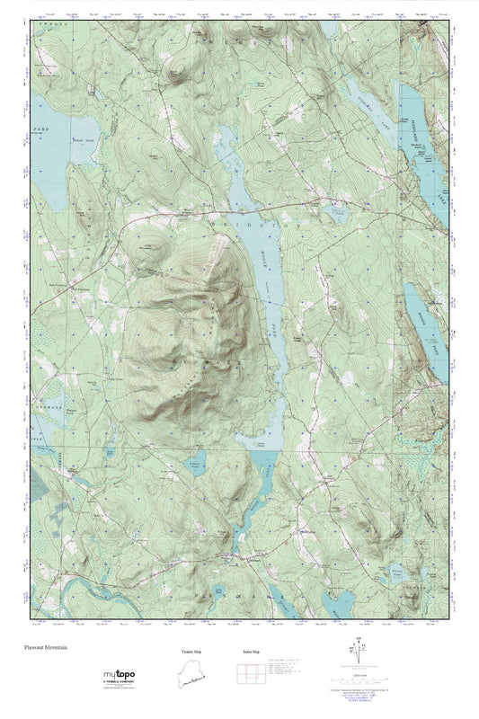 Pleasant Mountain MyTopo Explorer Series Map Image