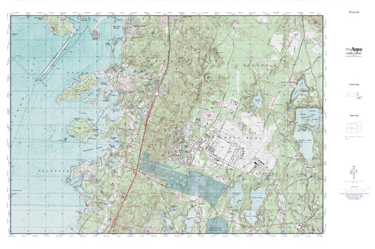 Pocasset MyTopo Explorer Series Map Image