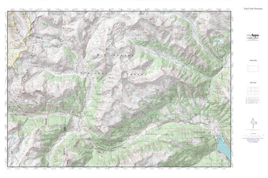 Pole Creek Mountain MyTopo Explorer Series Map Image