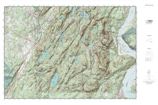Popolopen Lake MyTopo Explorer Series Map Image
