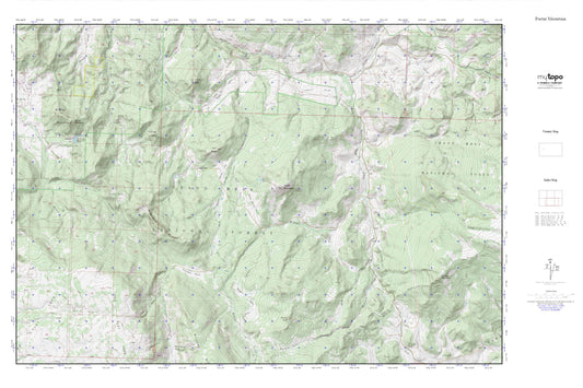 Porter Mountain MyTopo Explorer Series Map Image