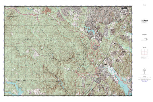 Prince William Forest MyTopo Explorer Series Map Image