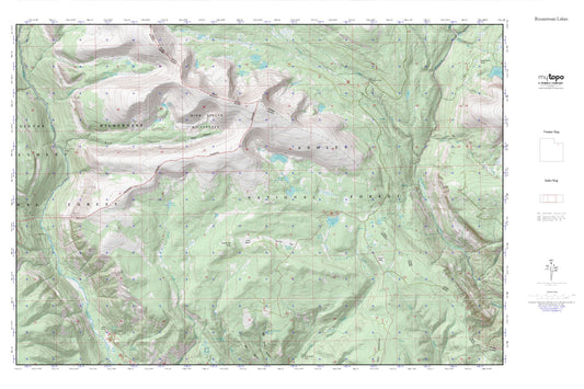 Rasmussen Lakes MyTopo Explorer Series Map Image