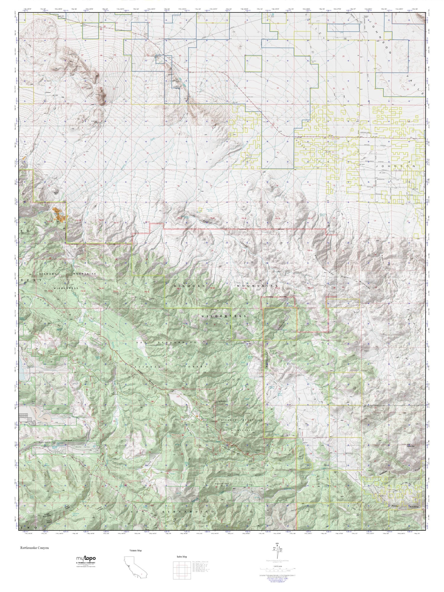 Rattlesnake Canyon MyTopo Explorer Series Map Image