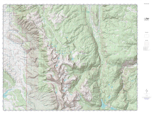 Rawah Lakes MyTopo Explorer Series Map Image