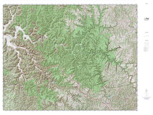 Red River Gorge MyTopo Explorer Series Map Image