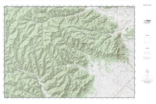 Red River Peak MyTopo Explorer Series Map Image