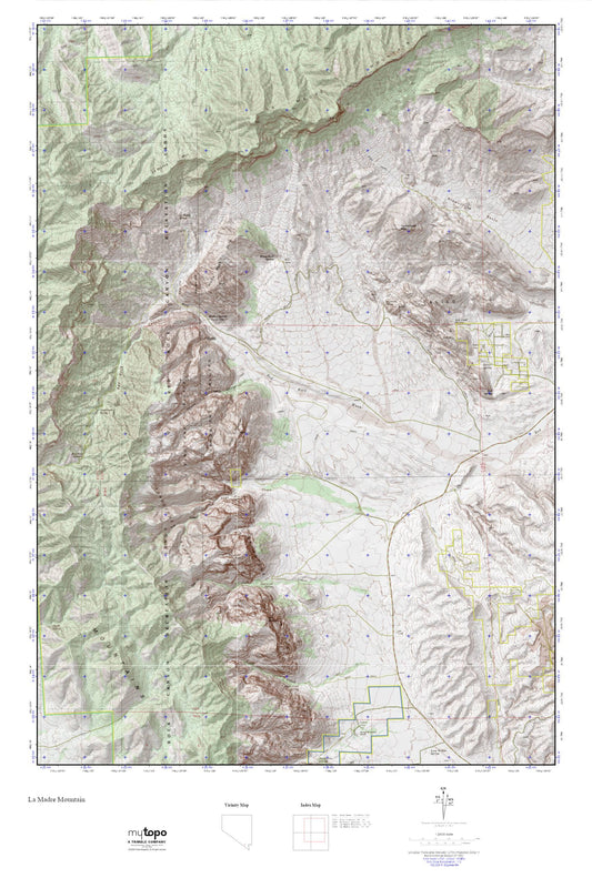 Red Rock Canyon MyTopo Explorer Series Map Image