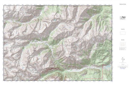 Redcloud Peak MyTopo Explorer Series Map Image