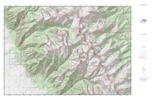 Rito Alto Peak MyTopo Explorer Series Map Image