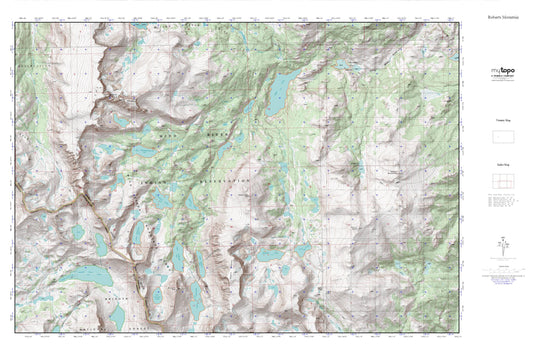 Roberts Mountain MyTopo Explorer Series Map Image
