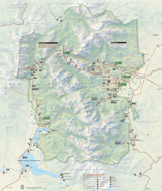 Rocky Mountain National Park Map Image