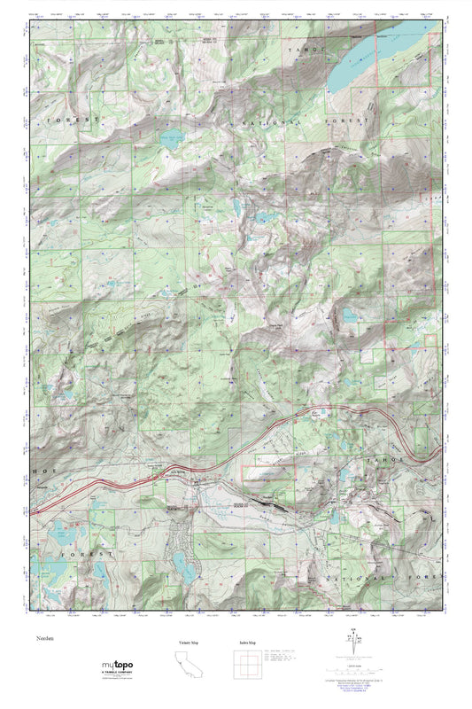 Round Valley MyTopo Explorer Series Map Image